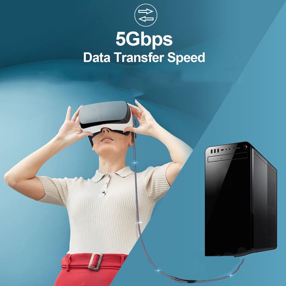 Aluminum Vr Link For Oculus Quest 2 - 5M