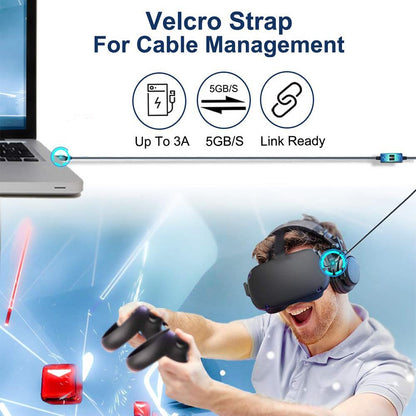 Aluminum Vr Link For Oculus Quest 2 - 5M