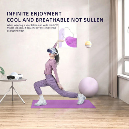 Comfortable Ice Silk Vr Face Cushion For Pico 4 Hibloks - 2Pcs Pu Cotton