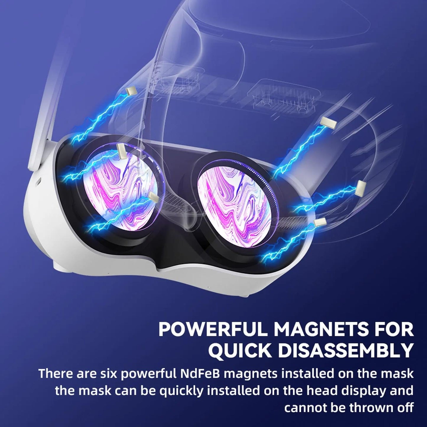 Comfortable Ice Silk Vr Face Cushion For Pico 4 Hibloks - 1Pc Ice Silk