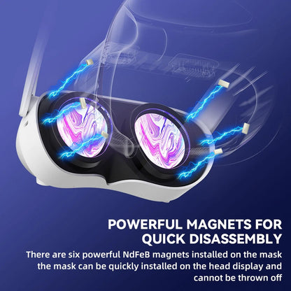 Comfortable Ice Silk Vr Face Cushion For Pico 4 Hibloks - 2Pcs Ice Silk