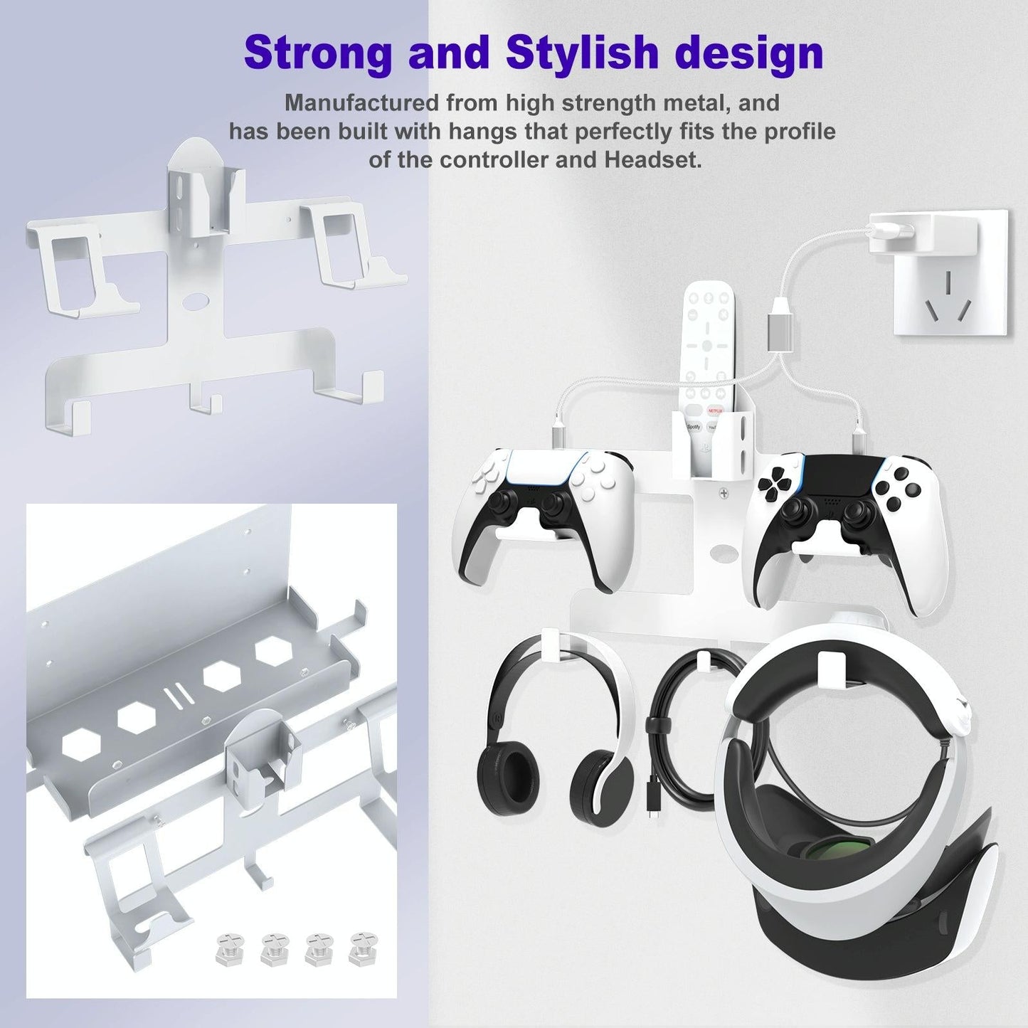Jys Helmet Headset Storage Rack For Ps5 / Ps Vr2 Series
