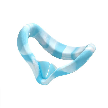 Silicone Vr Eye Cover For Oculus Quest 2 - Anti-Sweat - White Blue