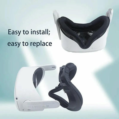 Anti-Sweat Eye Mask For Meta Quest 2 Vr Headset - Black