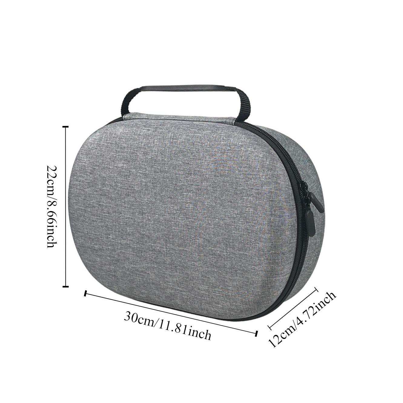 Gray Portable Vr Headset Storage Case For Apple Vision Pro