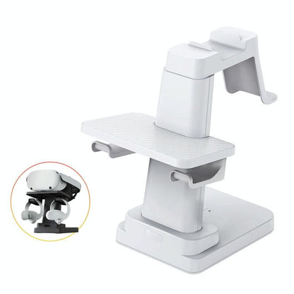 Universal Vr Headset Handle Bracket - Compatible With Pico4 Meta Quest Rift S Htc - Black
