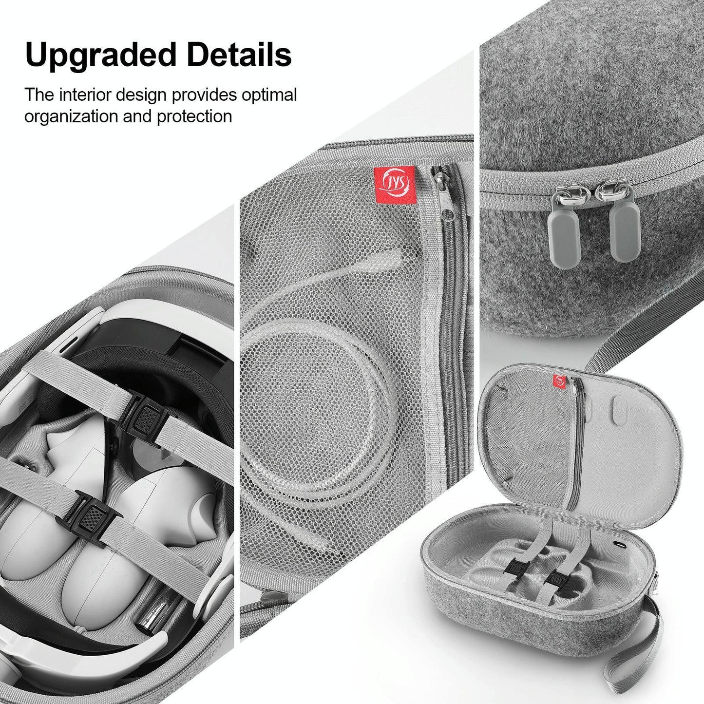 Protective Vr Storage Bag For Apple Vision Pro / Meta Quest 3 Glasses - Grey