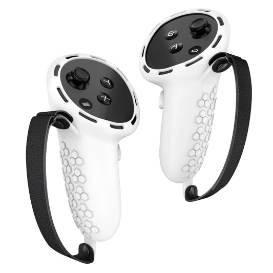 Non-Slip Silicone Cover For Meta Quest 3 Vr Controllers - White