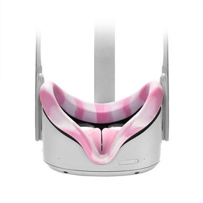 Silicone Vr Eye Cover For Oculus Quest 2 - Anti-Sweat - White Pink