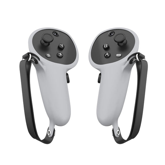 Pair Of Silicone Vr Handle Cases For Meta Quest Pro - White