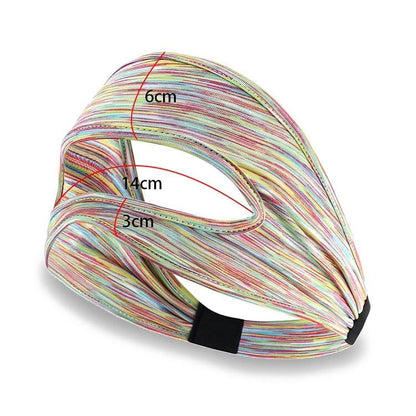 Gray Breathable Vr Eye Mask - Lightweight - Orange Gray