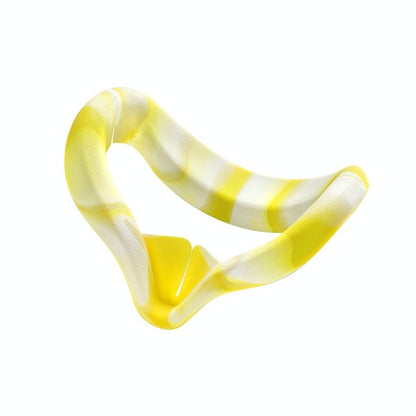 Silicone Vr Eye Cover For Oculus Quest 2 - Anti-Sweat - White Yellow
