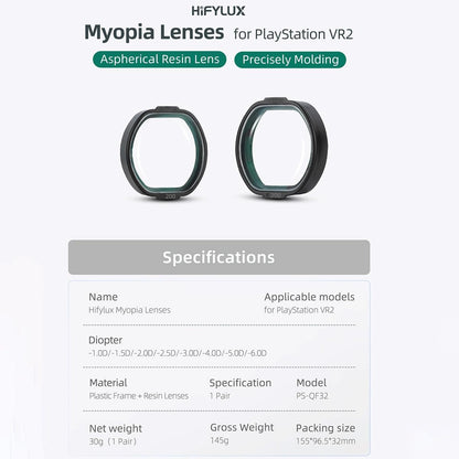 Vr2 Hifylux Myopia Glasses For Playstation - Enhance Your Gaming Experience - -2.0D