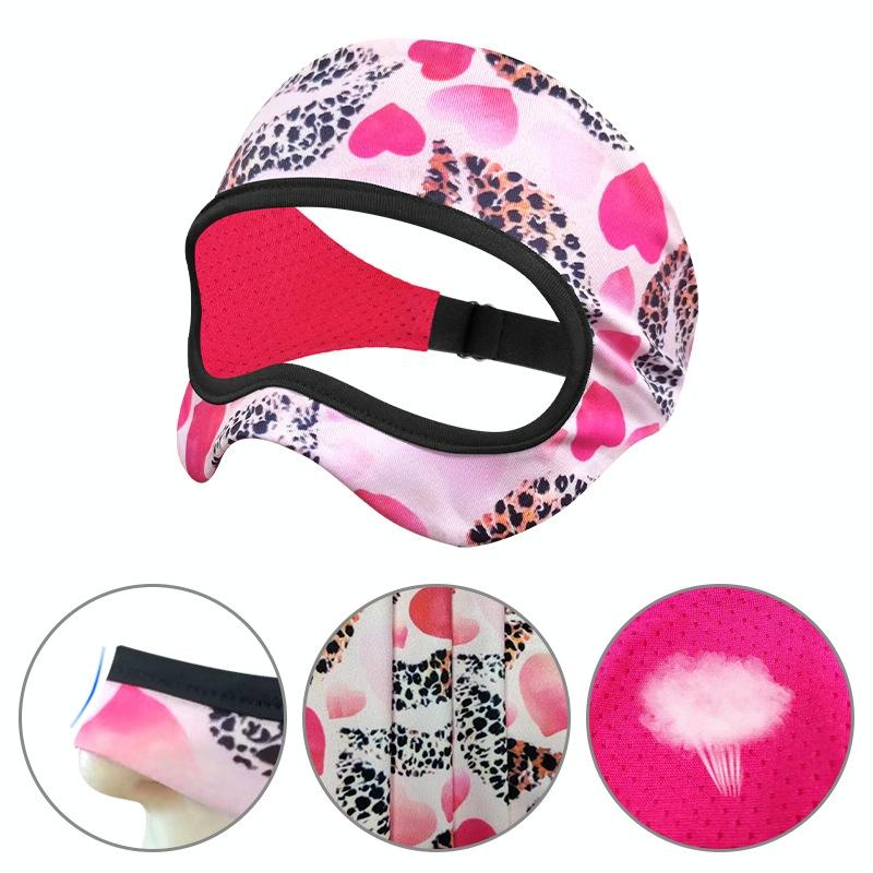 Breathable Vr Eye Mask - Sweatproof - Black White Flower