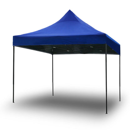3x3m Pop Up Gazebo Outdoor Tent Folding Marquee Party Camping Market Canopy w/ Side Wall - blue