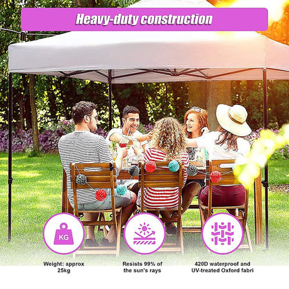3x3m Easy Pop up Canopy Tent 420D Waterproof UV-Treated Cover Commercial Quality