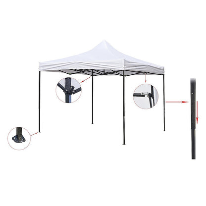 3x3m Easy Pop up Canopy Tent 420D Waterproof UV-Treated Cover Commercial Quality