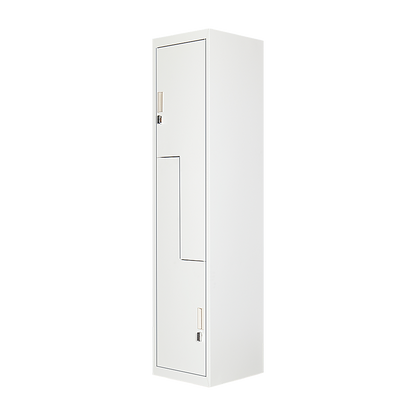 Grey Two-Door L-shaped Office Gym Shed Storage Lockers