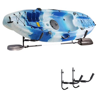 Kayak Canoe Wall-Mounted Rack Storage Brackets Swivel Sports Design