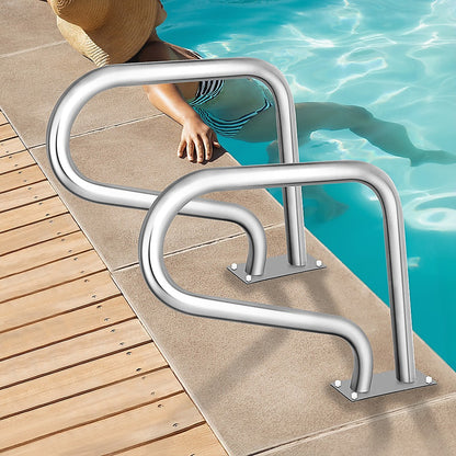 Swimming Pool Hand Rail Step Grab Rail 76.2x55.8cm with Drill Bit