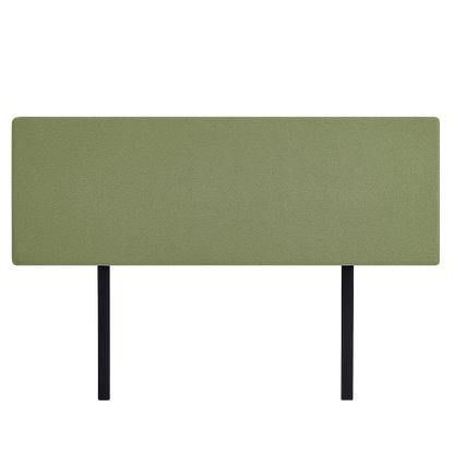 Linen Fabric King Bed Deluxe Headboard Bedhead - Olive Green