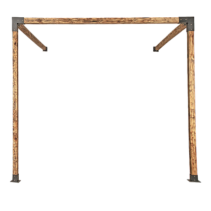 Roof Pergola Gazebo Shed Matte Black Steel Brackets DIY Kits