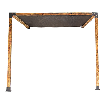 Roof Pergola Gazebo Shed Matte Black Steel Brackets and Black Screen DIY Kits