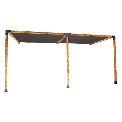 Roof Pergola Gazebo Shed Matte Black Steel Brackets and Black Screens DIY Kits