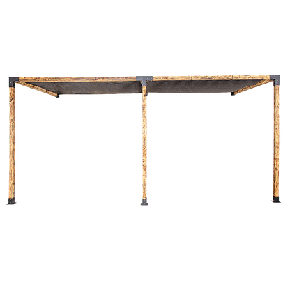Roof Pergola Gazebo Shed Matte Black Steel Brackets and Black Screens DIY Kits