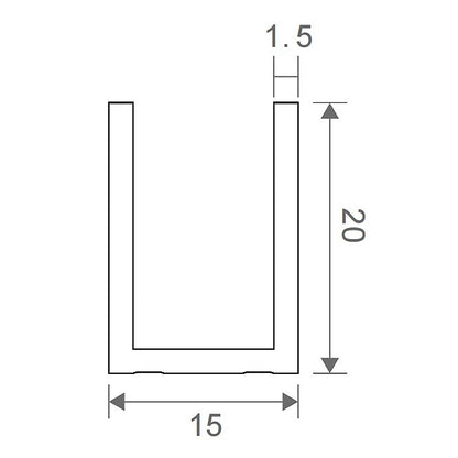 100x200cm Single Shower Glass Screen with White Wall Channel & Round Pole