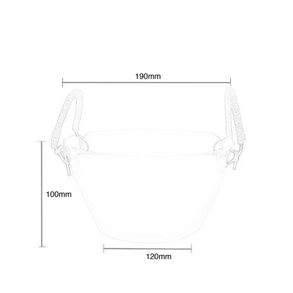 Ruban Glass Salad Bowl