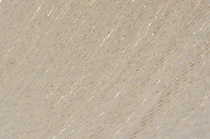 Mayan Legacy Queen Size Outdoor Cotton Mexican Resort Hammock No Fringe in Cream Colour