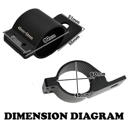 PAIR 2" Bullbar Mounting Bracket Clamp LED Light Bar HID ARB MOUNT UHF 49 54mm