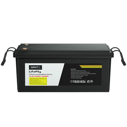 Giantz 200AH 12.8V LiFePO4 Lithium Iron Battery Rechargeable 4WD Solar Camping