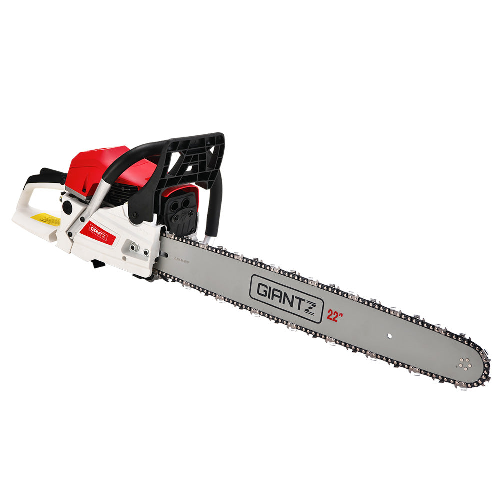 Giantz Chainsaw Petrol 62CC 22" Bar Commercial E-Start Pruning Chain Saw,Giantz Chainsaw Petrol 62CC 22" Bar Commercial E-Start Pruning Chain Saw 5.2HP