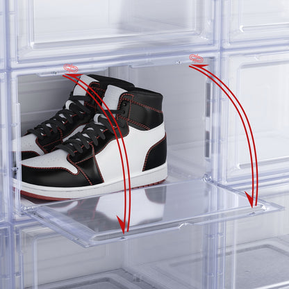 Artiss Shoe Box Rack DIY Set of 2 Stackable Magnetic Door