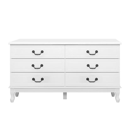 Artiss Chest of Drawers Dresser Table Lowboy Storage Cabinet White KUBI Bedroom