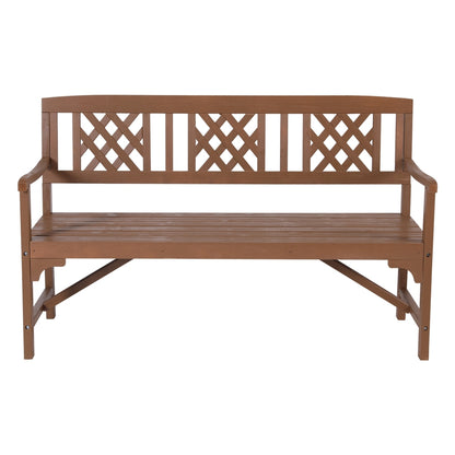 Gardeon Wooden Garden Bench 3 Seat Patio Furniture Timber Outdoor Lounge Chair Natural