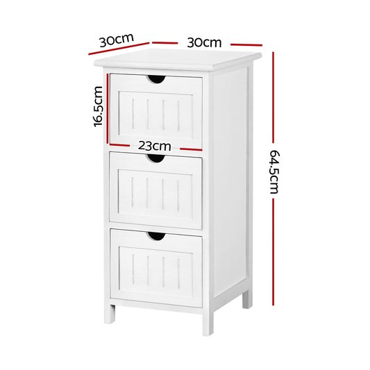 Artiss Bedside Table - White