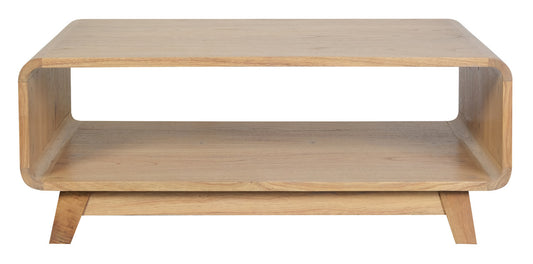 Providence Solid Mindi Timber Coffee Table (Natural)