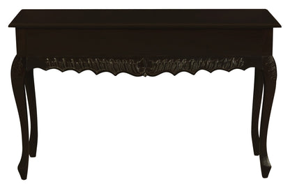 Seine 2 Drawer  Carved Sofa Table (Chocolate)
