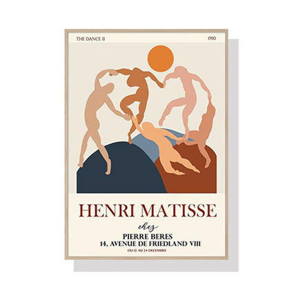 60cmx90cm Dancing by Henri Matisse Wood Frame Canvas Wall Art