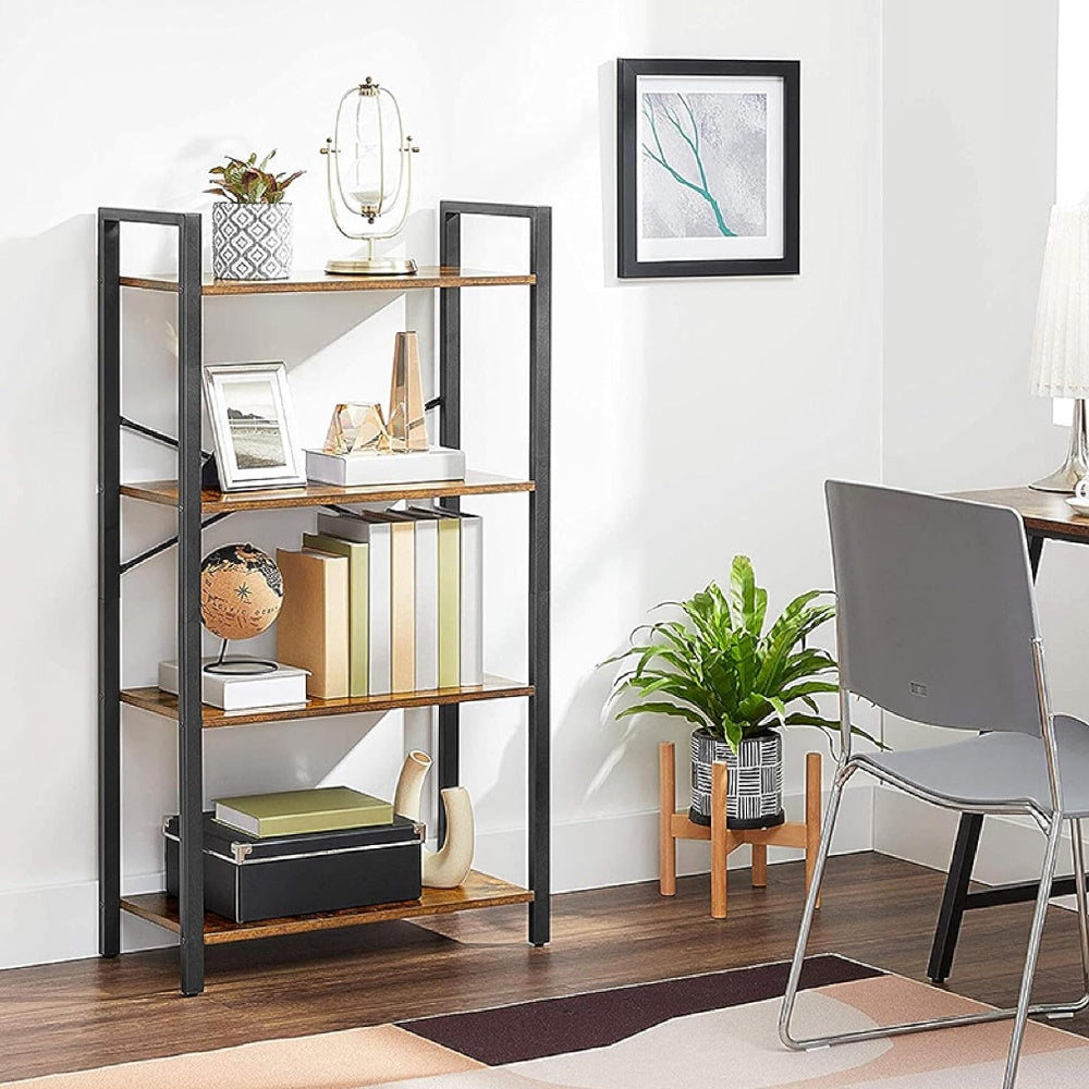 EKKIO 4-Tiers Metal Wood Display Shelf EK-WBS-102-YXH