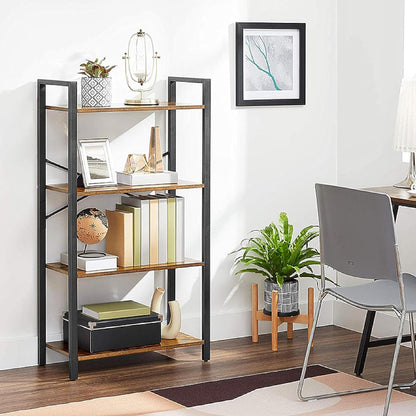 EKKIO 4-Tiers Metal Wood Display Shelf EK-WBS-102-YXH