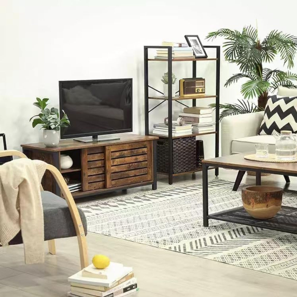 EKKIO 4-Tiers Metal Wood Display Shelf EK-WBS-102-YXH