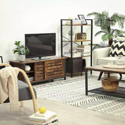 EKKIO 4-Tiers Metal Wood Display Shelf EK-WBS-102-YXH