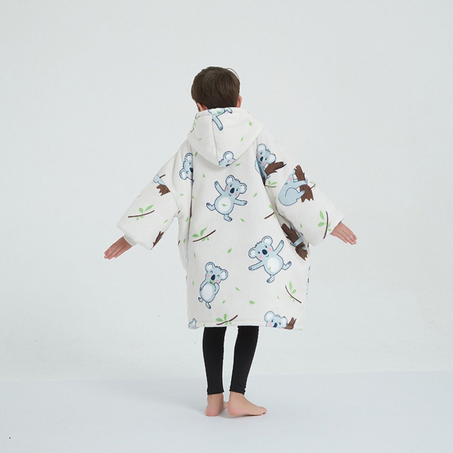 GOMINIMO Hoodie Blanket (Kids Koala Bear White) GO-HB-140-AYS