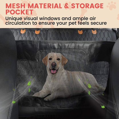 Floofi Pet Car Back Seat Cover Waterproof Safety - PT-SC-100-QQQ / PT-SC-100-ARS