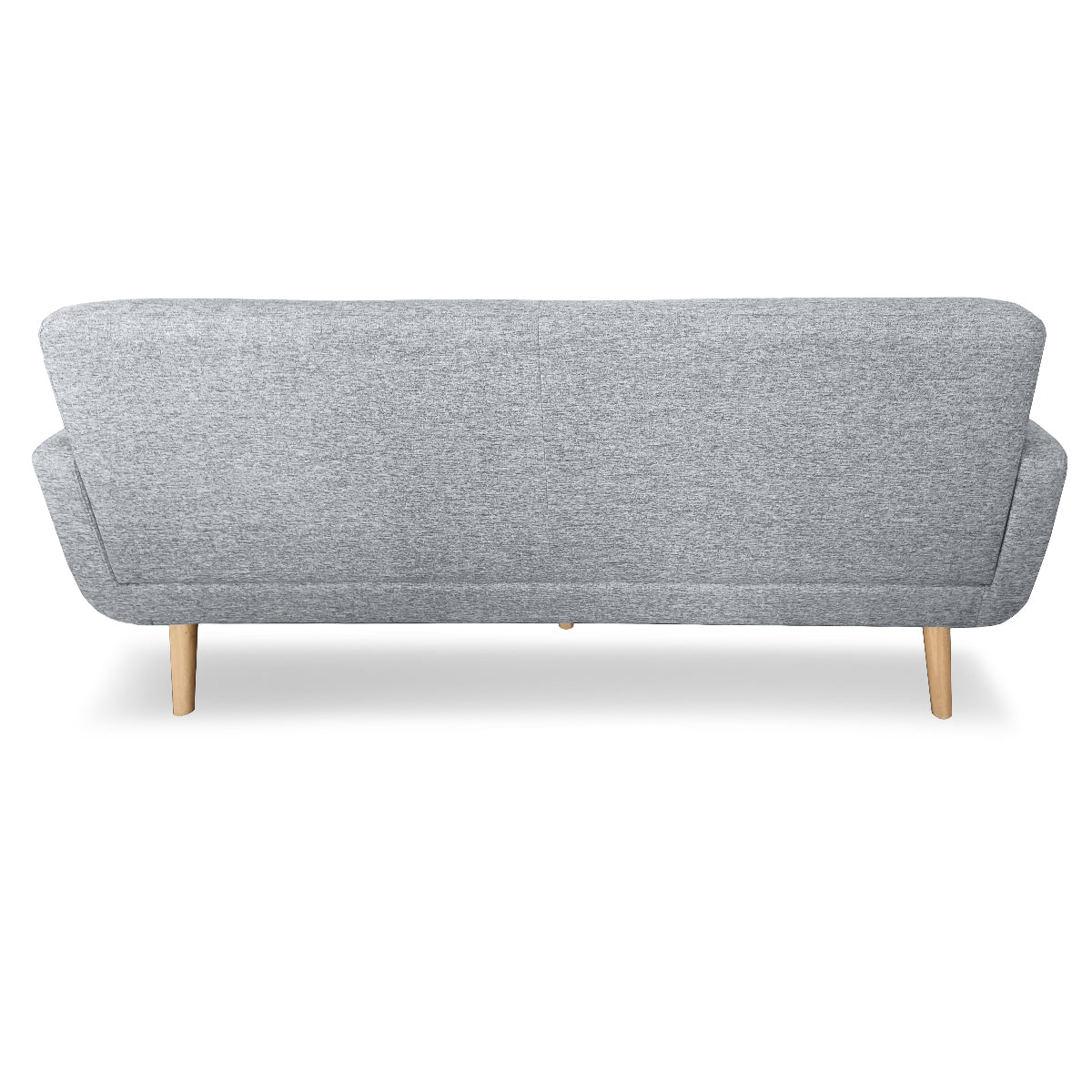 Sarantino 6-Seater Linen Fabric Sofa Set Couch Futon - Light Grey