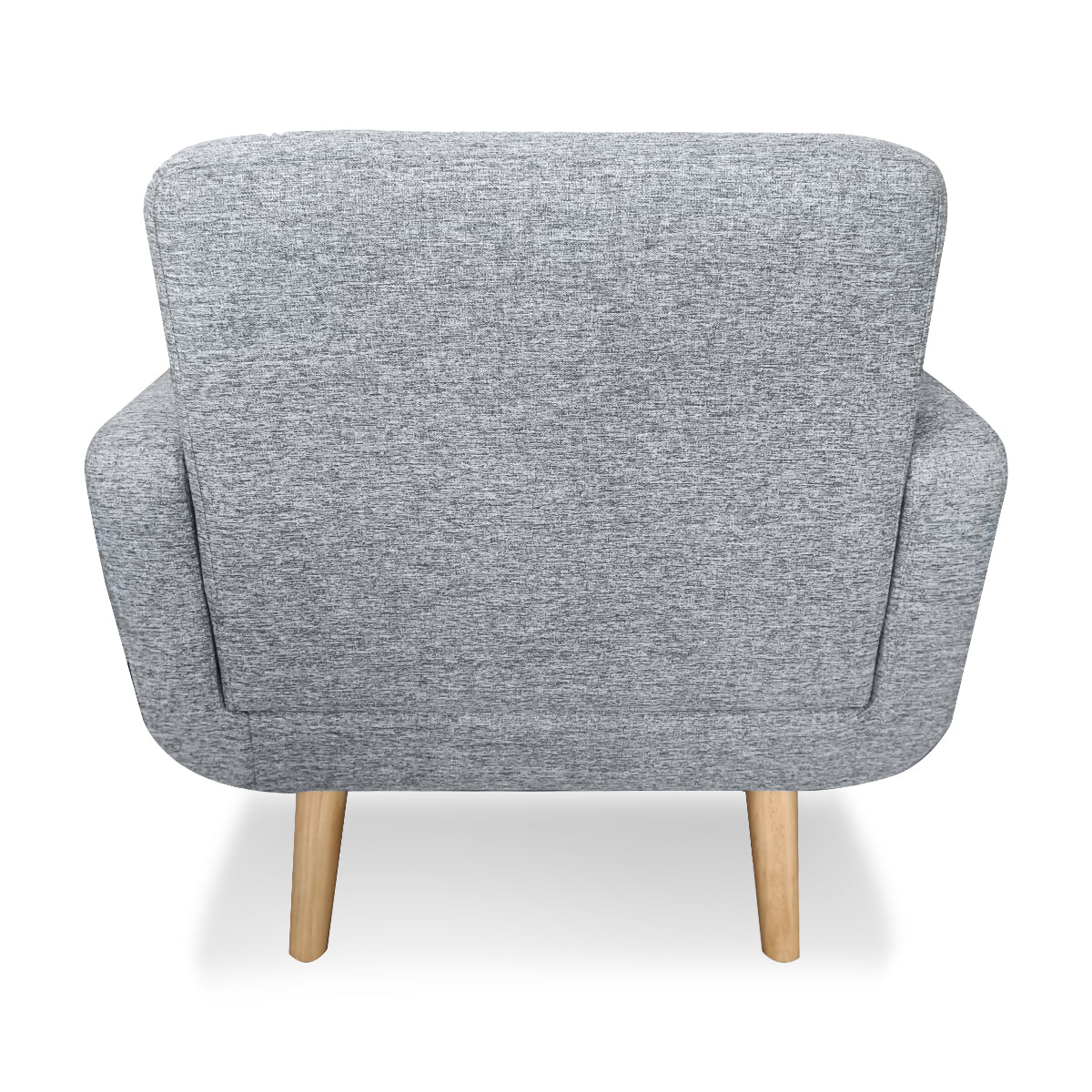 Sarantino 6-Seater Linen Fabric Sofa Set Couch Futon - Light Grey